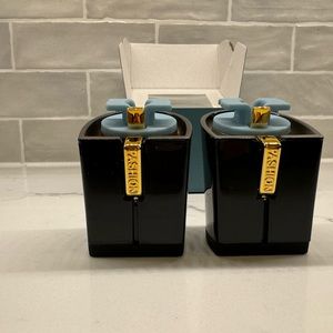 Pashion Footwear 3in block heel kit in coal (black)